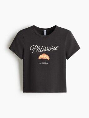 NWT H&M Croissant Baby Tee